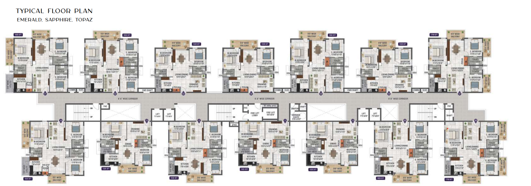 Bhanodaya Crystal Floor plan